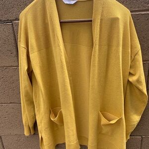 Mustard Open-Front Cardigan Time and Tru Size XL
